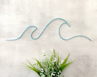 Medium Ocean Wall Art, Minimalist Room Decor, Boho Wall Decor, Surf Nursery Decor, Beach Decor, Coastal Wall Art, Wire Wall Art