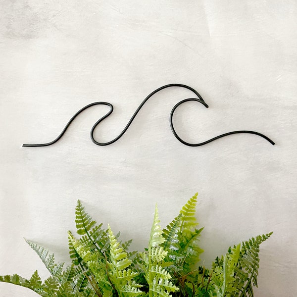 Wave Sign, Wire Wall Art, Ocean Wave Decor, Surf Wall Art, Nautical Signs, Wave Wall Art, Water Waves, Ocean Theme Decor, Beach Themed Decor