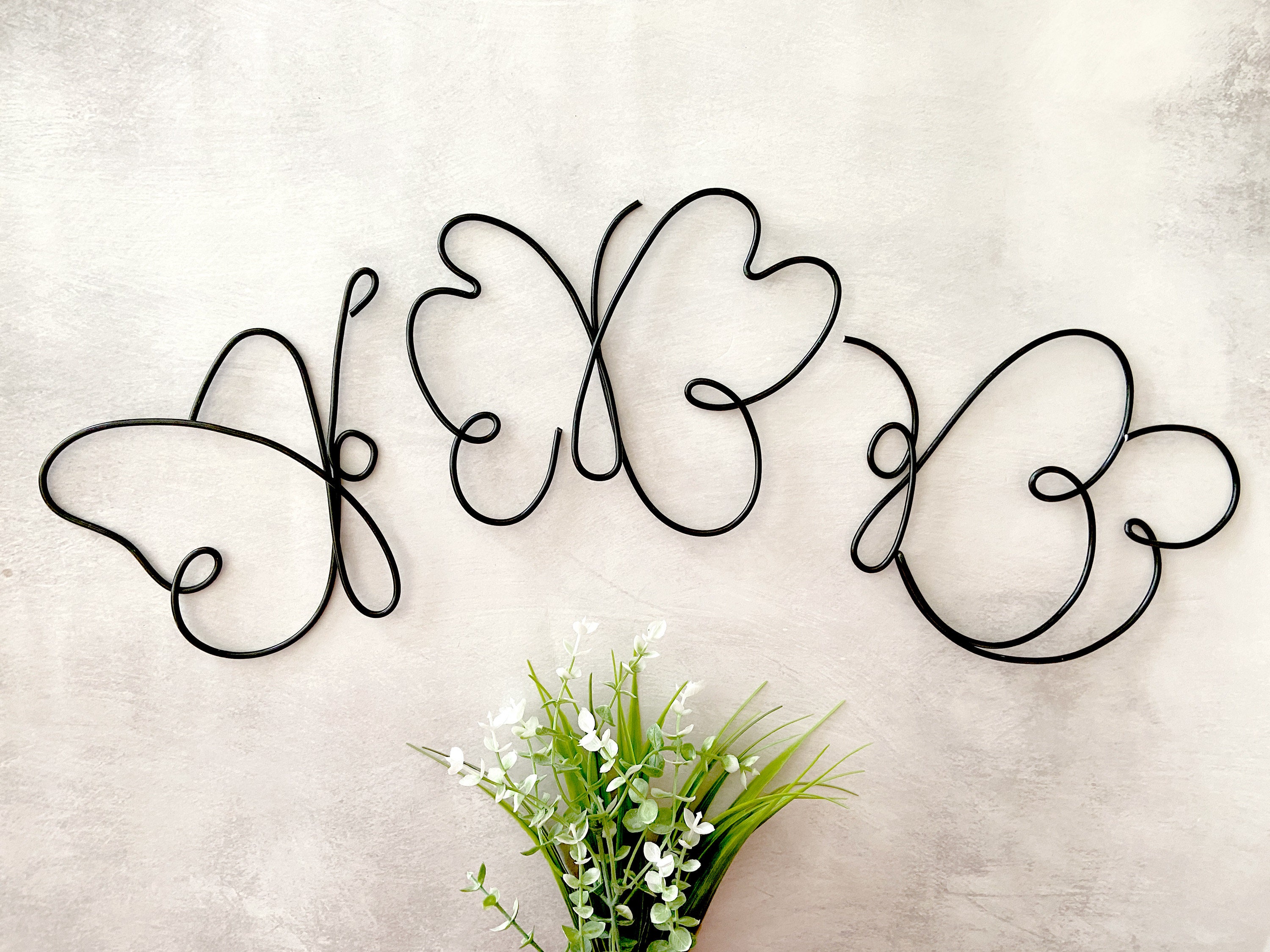 Wire Butterfly Wall Art Set: Boho Nursery, Kids Room Decor - Etsy