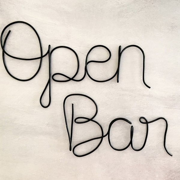 Bar Cart Sign Etsy