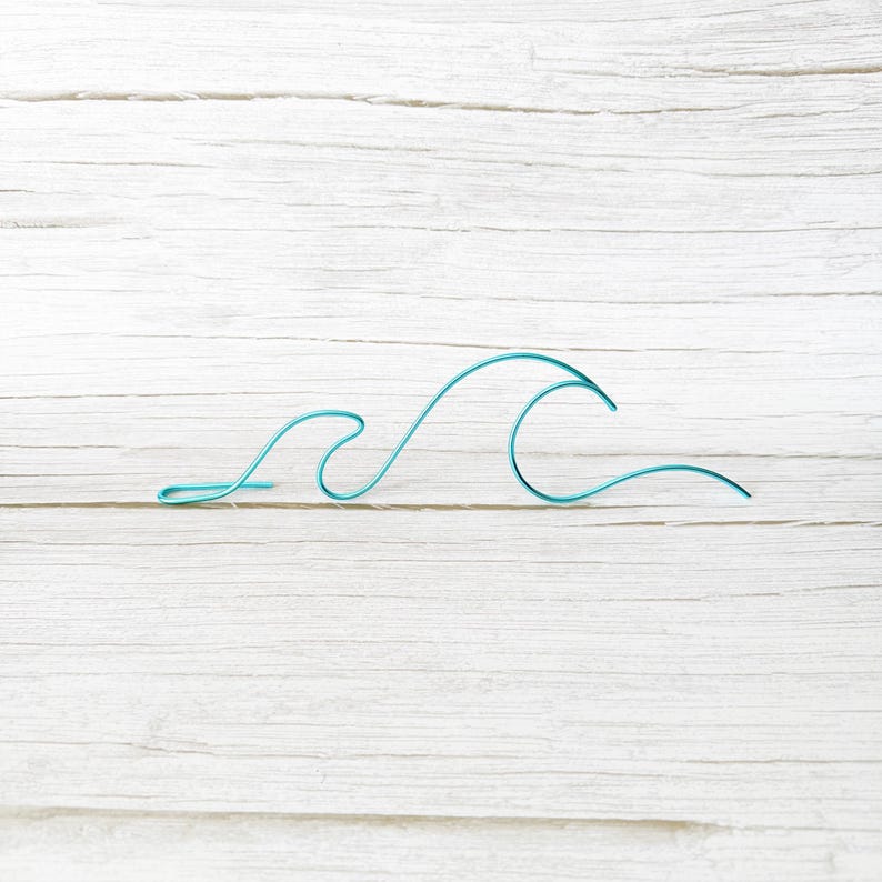 Medium Ocean Wall Art: Waves Beach Decor Wire Art image 13