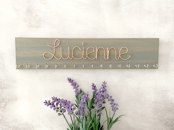 Custom Necklace Holder With Name: Personalized Jewelry Organizer