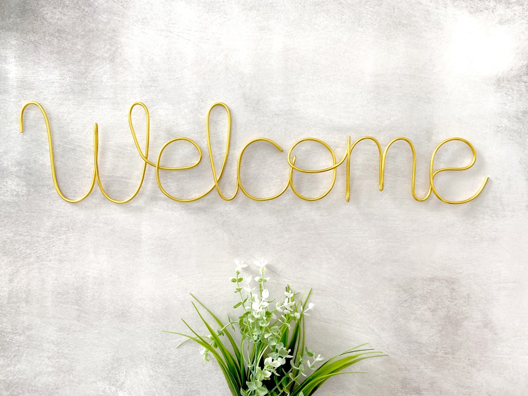 Wall Decor, Wire Word Art, Wire Sign, Home Sign, Wire