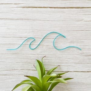 Medium Ocean Wall Art: Waves Beach Decor Wire Art image 3