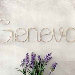 Custom Wire Words, Wire Word Sign, Personalized Words or Phrase, Bespoke Wire Words, Metal Word Art, Wire Wall Art, Nursery Name Sign