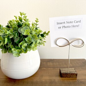 Wire Art Photo Holder: Desk Decor, Note Card Stand - Etsy