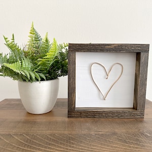 Handwritten Wire Heart Sign: Personalized Family Keepsake image 3