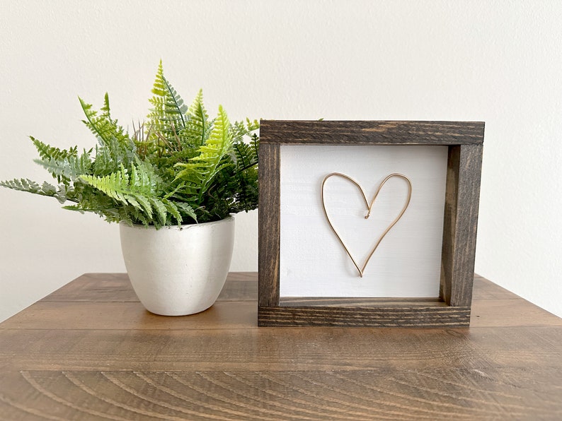 Handwritten Wire Heart Sign: Personalized Family Keepsake image 3