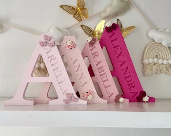 Nursery letters , Wooden Letters , Nursery decor , New Baby Gift , Personalised Gift , New baby Boy , New Baby Girl , Birthday gift