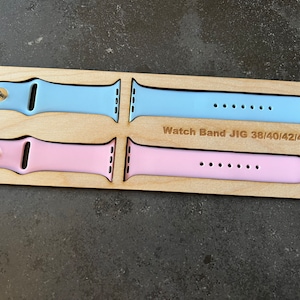 File SVG e PDF del cinturino Apple Watch Jig (solo file digitale) per macchina laser per cinturini S/M e M/L