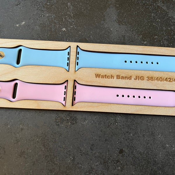 Apple Watch band Jig SVG and PDF  file (digital file only) for laser machine for S/M and M/L bands