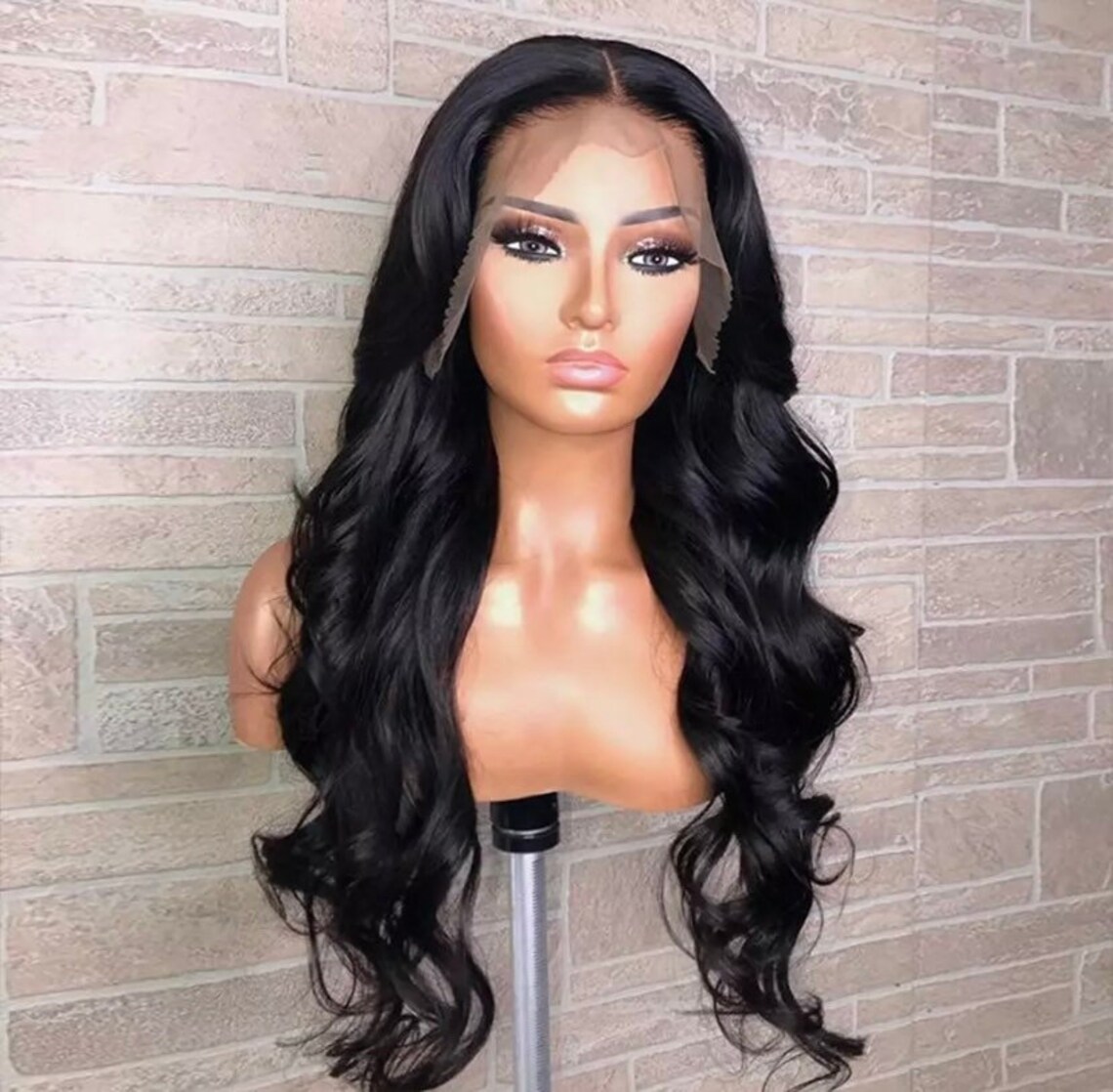 Malaysian Lace Front Human Hair Wigs With Baby Hair Body Wave Etsy