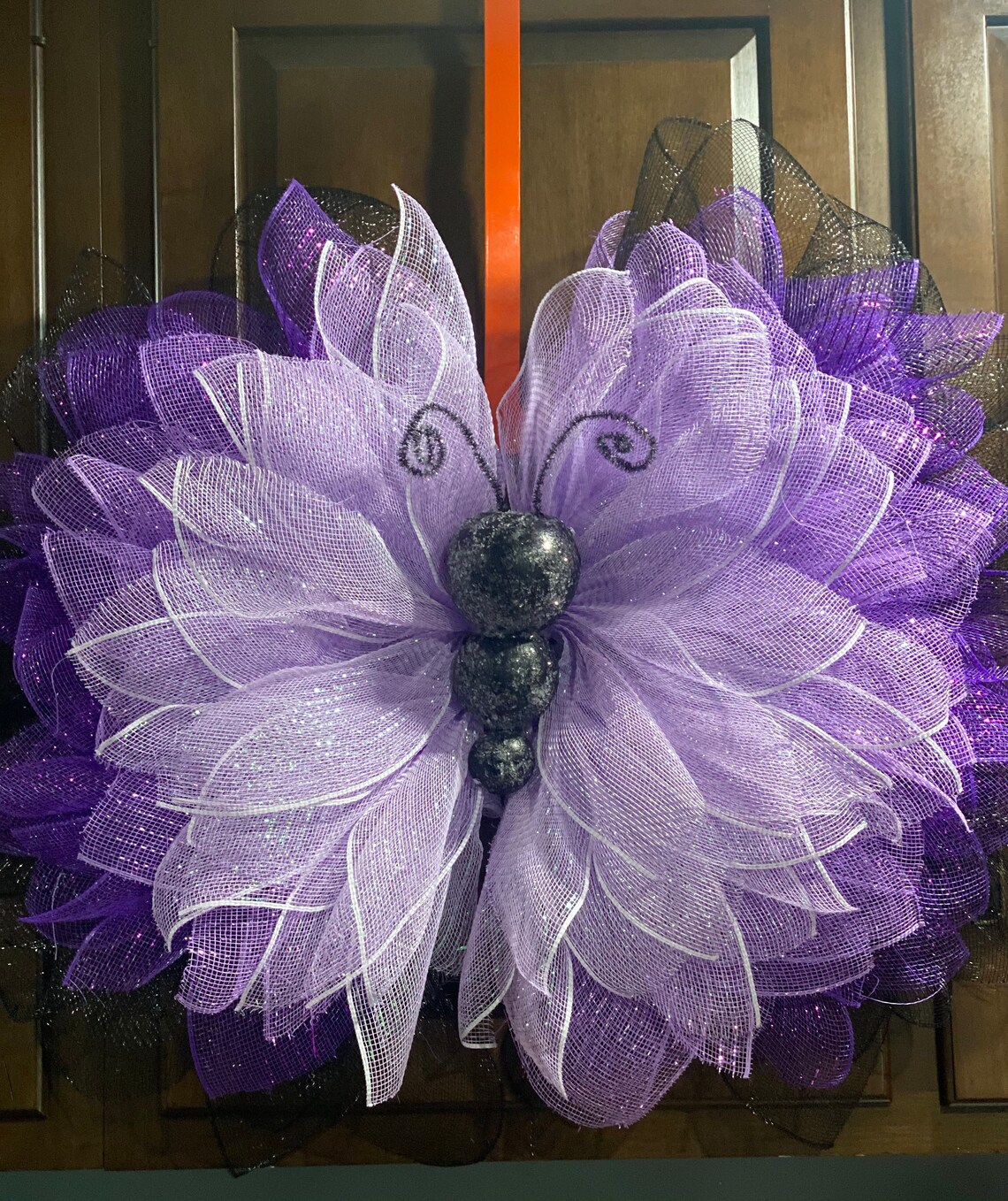 Purple butterfly wreath deco mesh wreath butterfly decor Etsy