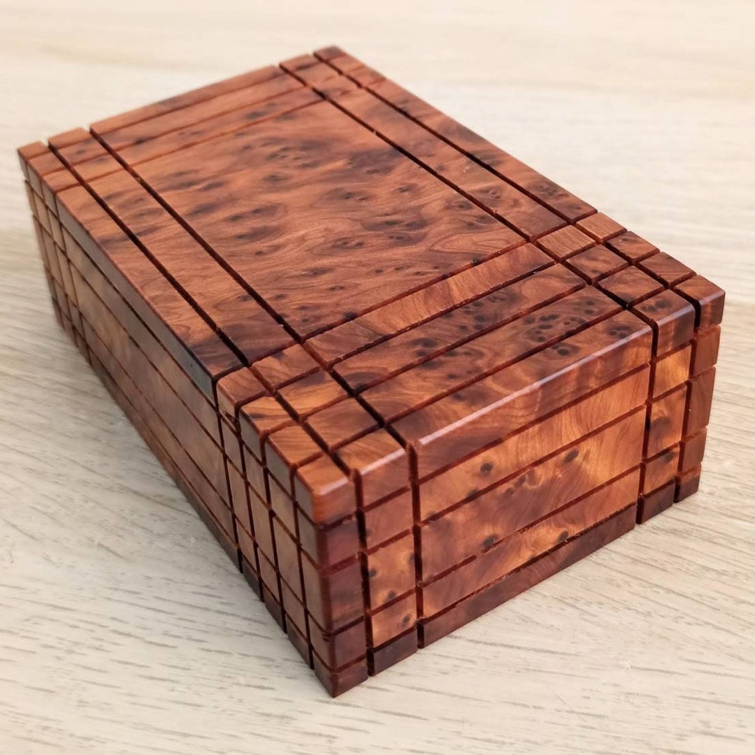 SECRET OPENING BOX Secret Lock Wood Box Puzzle Box Money Etsy UK