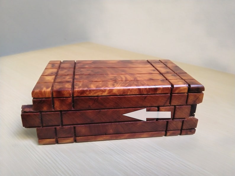 Secret Jewelry Box Case Secret Lock wooden Box Special Gift Etsy