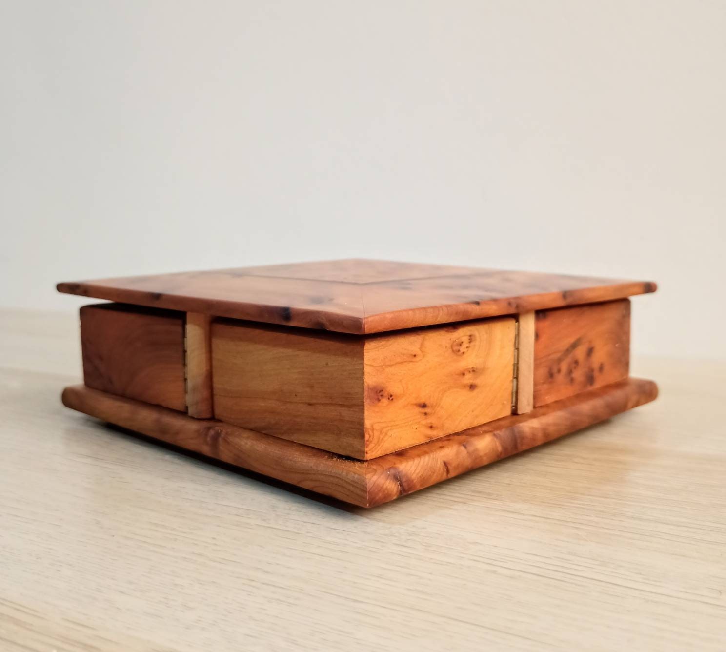 SECRET OPENING BOX Hidden Lock Box/ Four Hidden Compartment Etsy