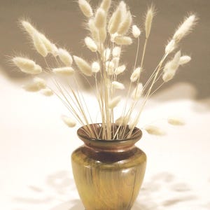Silver Maple Vase, Handmade wooden vase for dried flowers, Mother&#39;s Day vase, Gift for Mom, colorful wood vase,   item #199