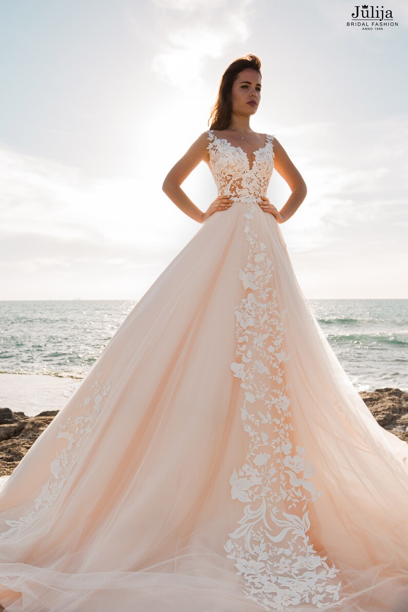 Lace wedding dress 2020 ball gown bridal dress tulle bridal | Etsy