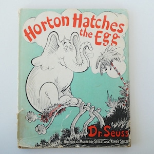 Horton Hatches the Egg 1940 Dr. Seuss Erster Früh Ed Dust Jacket Kinderbuch