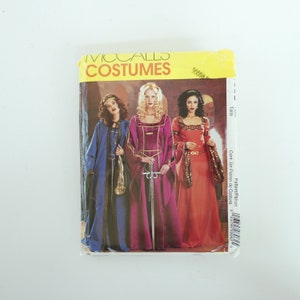Vintage McCall&#39;s P306 Costume Sewing Pattern UNCUT Renaissance Lady Queen Maiden Cape and Gown Misses Size 14-16-18-20 for Bust 36&quot;-42&quot; 2002