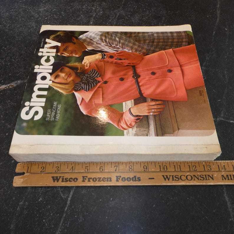 Simplicity Patterns Catalog Large Store Counter Pattern Book March 1974 VTG image 11