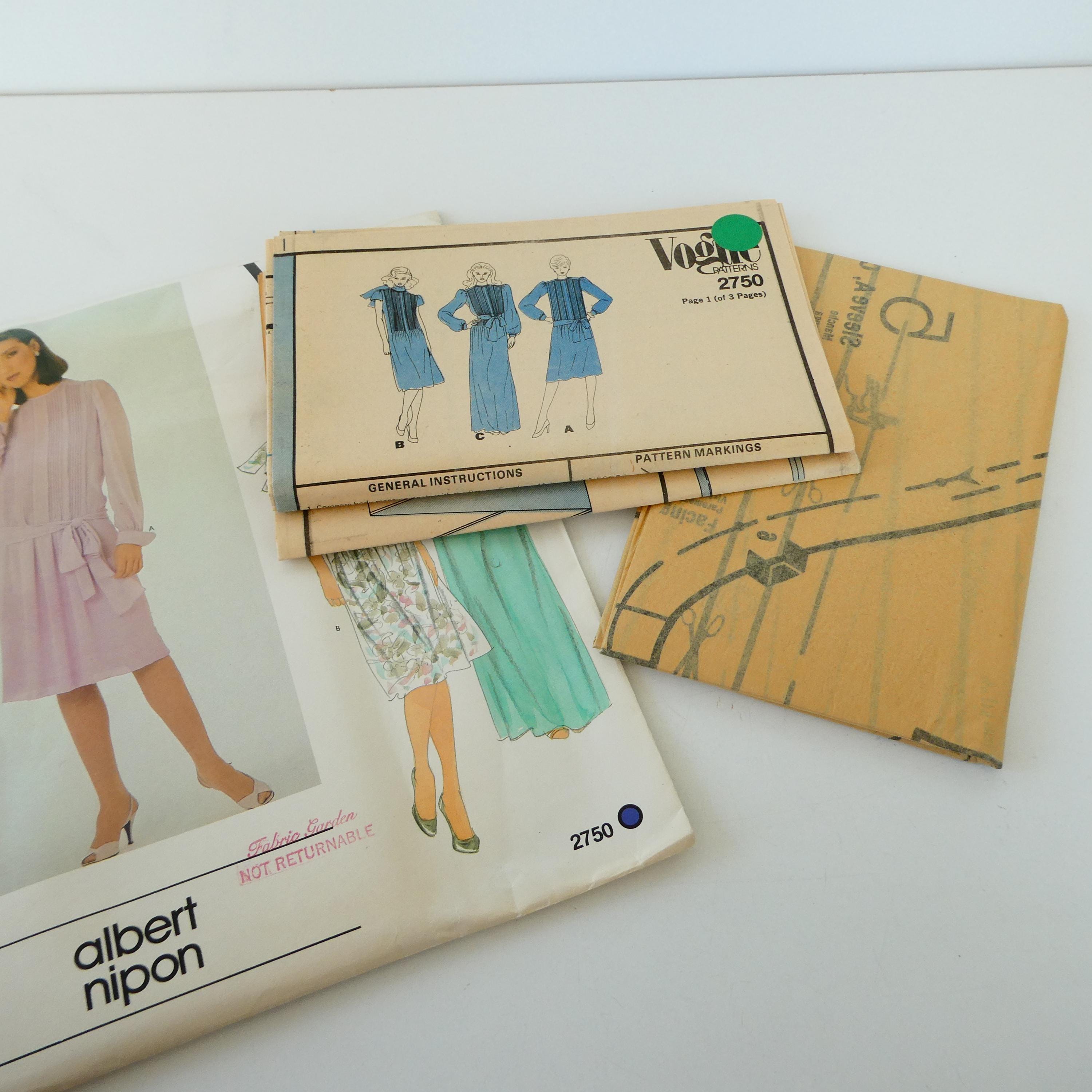 Vintage Vogue 2750 Albert Nipon American Designer Sewing Pattern UNCUT ...