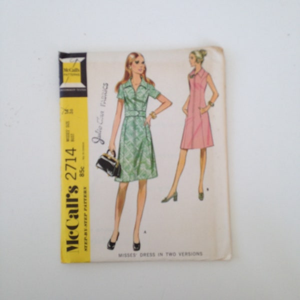 Zip Front Dress Pattern Etsy