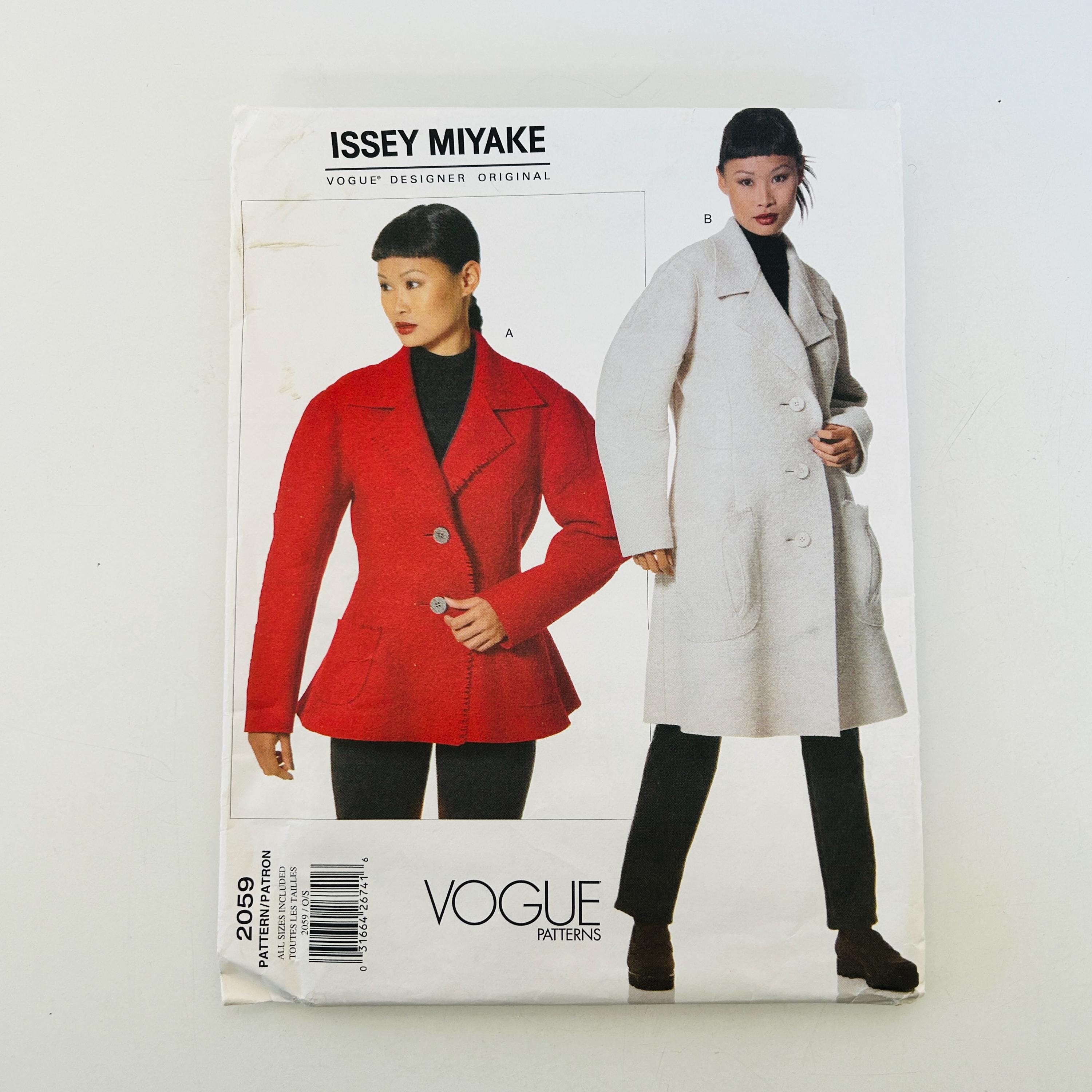 Issey Miyake Wool Coat - Etsy