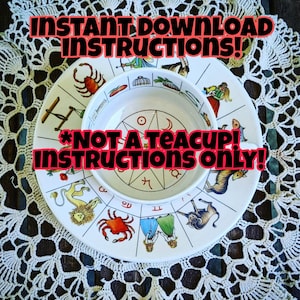 LEGGERE la descrizione prima dell'acquisto! Download immediato del PDF! Istruzioni per la tazza da tè per predire il futuro per Taltos Jon Anton e Zarka International