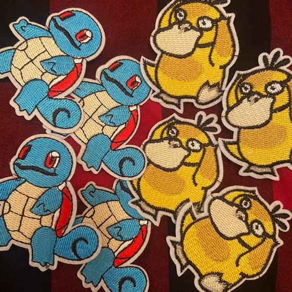 Psyduck Pokemon Custom Embroidered Iron-on/sew-on Patch, Squirt Patches,  Limited Edition Patch, Custom Patch, Pokemon Patches 