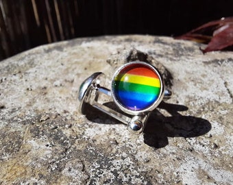 Rainbow Pride Cufflinks