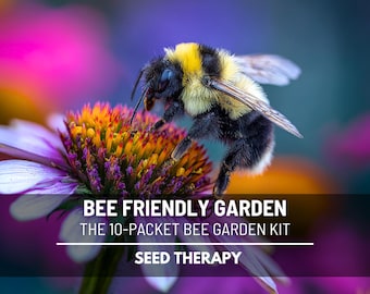 Bee Friendly Flower Seed Collection – 10 Heirloom Varieties, Annual & Perennial Mix