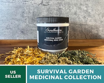 Survival Medicinal Herb Garden - 40 Essential Herb Seeds - Non-GMO - Free Shipping & 20% Savings