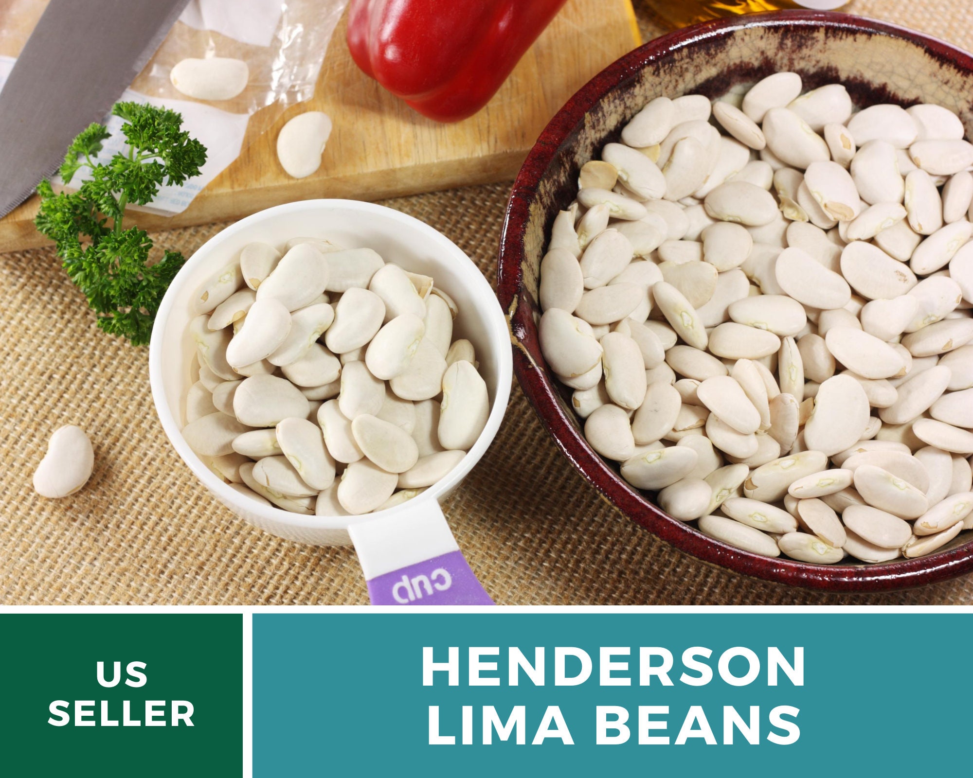 Bean Lima Henderson Butter Beans 15 Seeds Heirloom Etsy