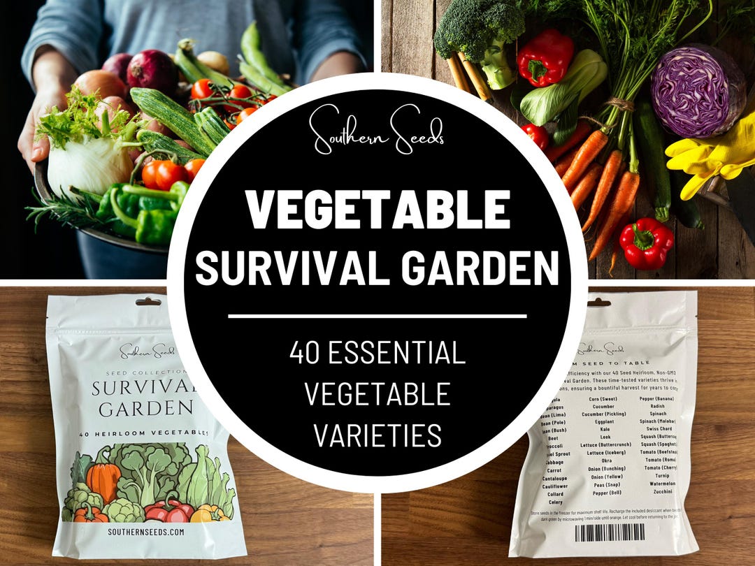 Survival Garden, Vegetable Collection - 40 Seed Varieties