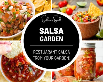 Salsa Seed Collection - Restaurant Style - 10 Amazing Seed Varieties - Perfect for Making Homemade Salsas and Dips