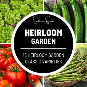 Heirloom Vegetable Seed Collection - 15 Essential Varieties - Preserve Heritage and Enjoy Flavorful Harvests