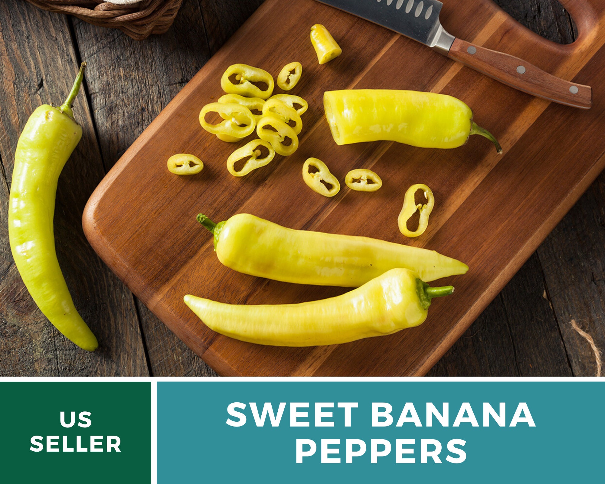 Organically Grown Heirloom Sweet Banana Pepper Seeds-M 016 25 Organically Grown Heirloom Sweet Banana Pepper Seeds-M 016 25