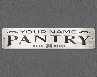 Custom Pantry Sign: Modern Farmhouse Kitchen Wall Decor