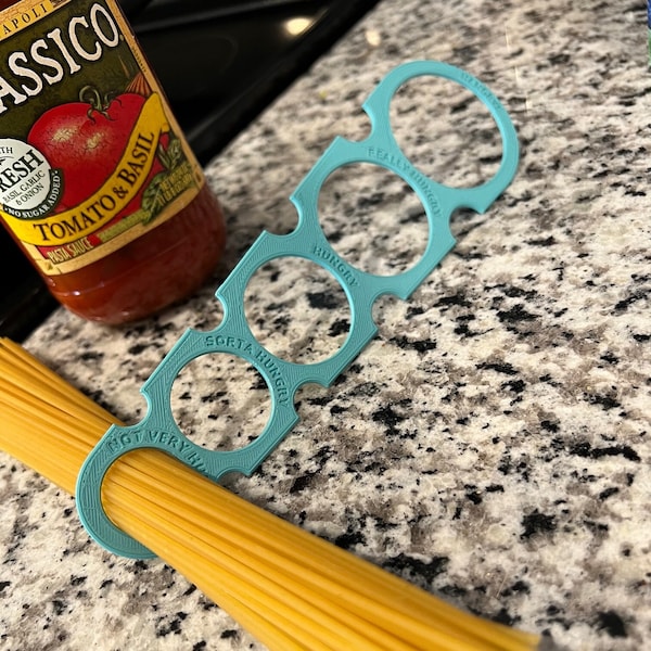 3D Printed Spaghetti Pasta Measuring Tool | Portion Control Cooking Tool | Serving Size Kitchen Tool | "How Hangry Are You"