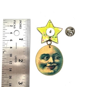 Man in the Moon Brooch image 3