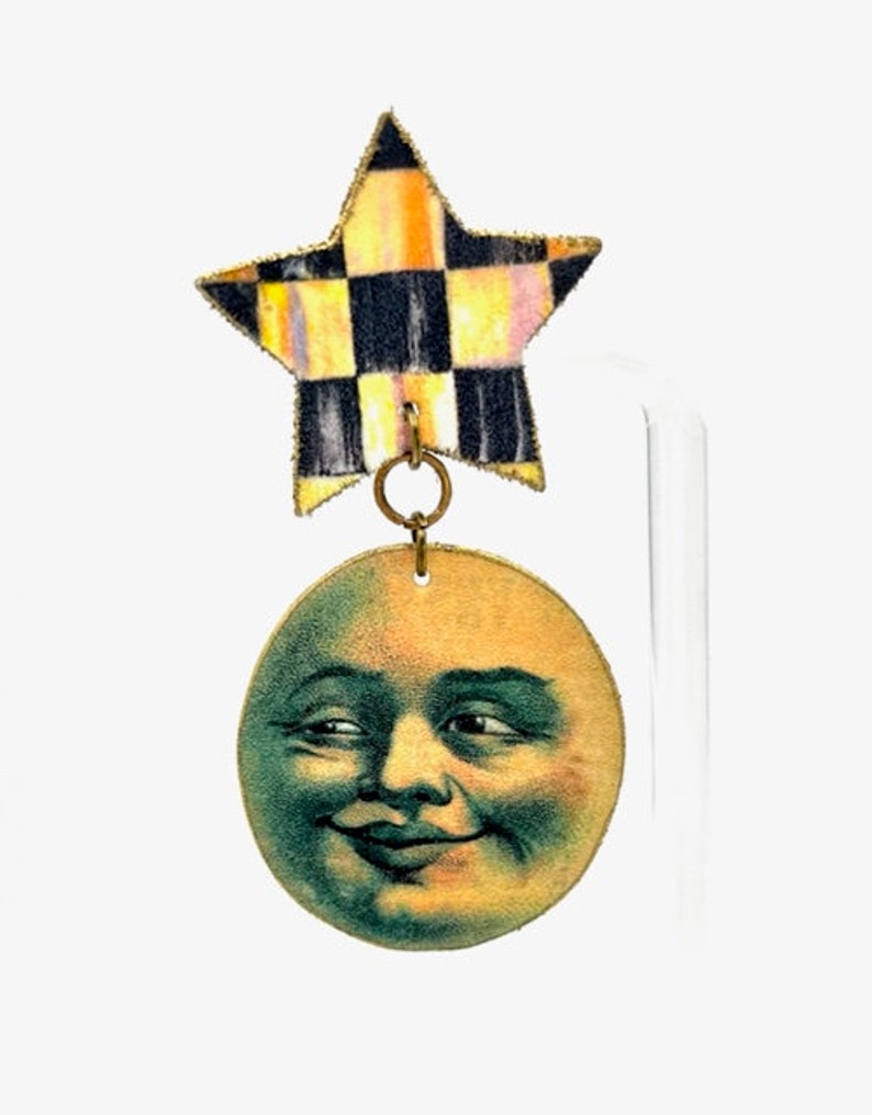 Man in the Moon Brooch image 1