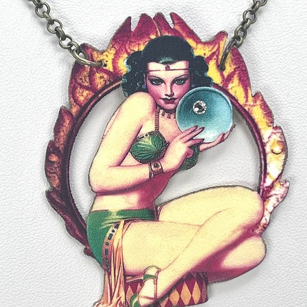 Circus Fortune Teller Necklace