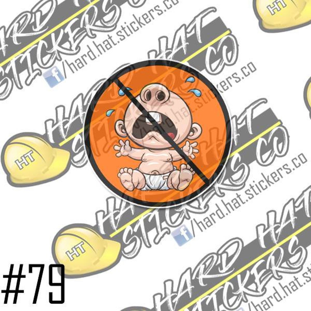 Cry Baby Hard Hat Stickers 3pack - Etsy