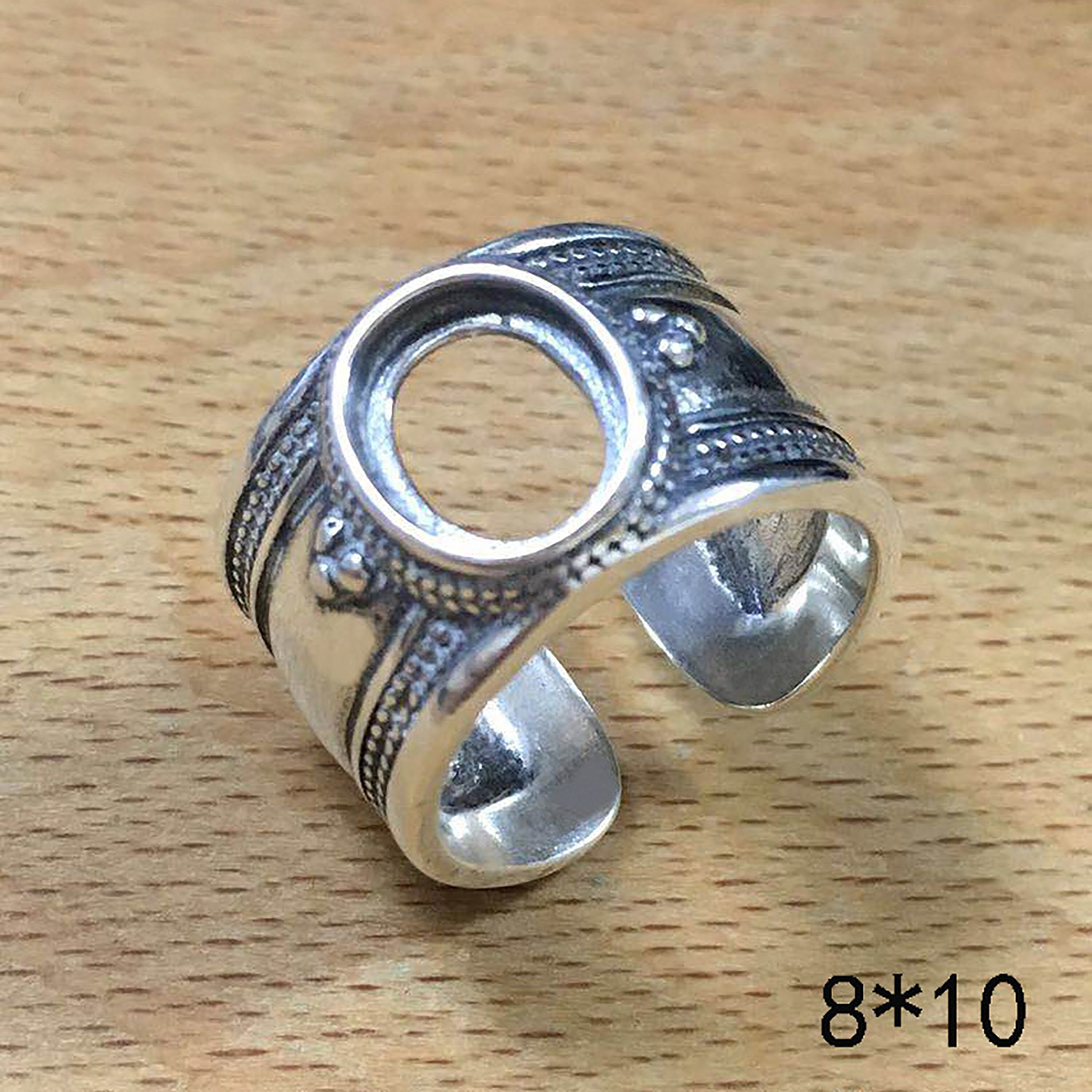 925 Sterling Silver Silver Ring Blank Ring Settings Ring Bezel Etsy