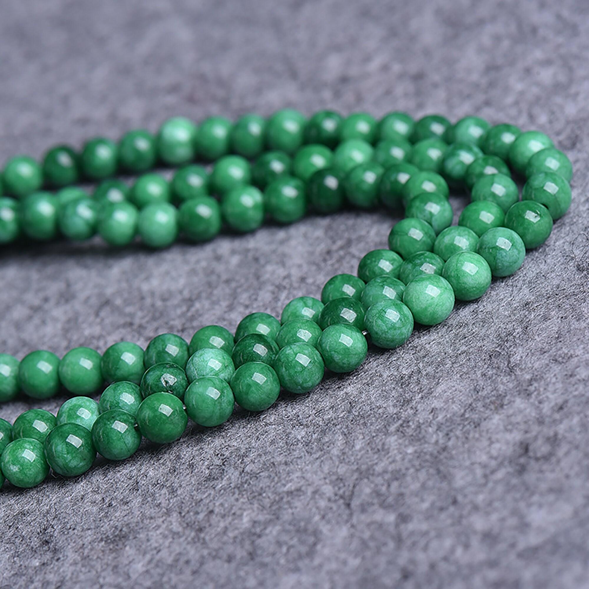 Natural African Dark Green Jade Beads 4mm 6mm 8mm 10mm 12mm Etsy