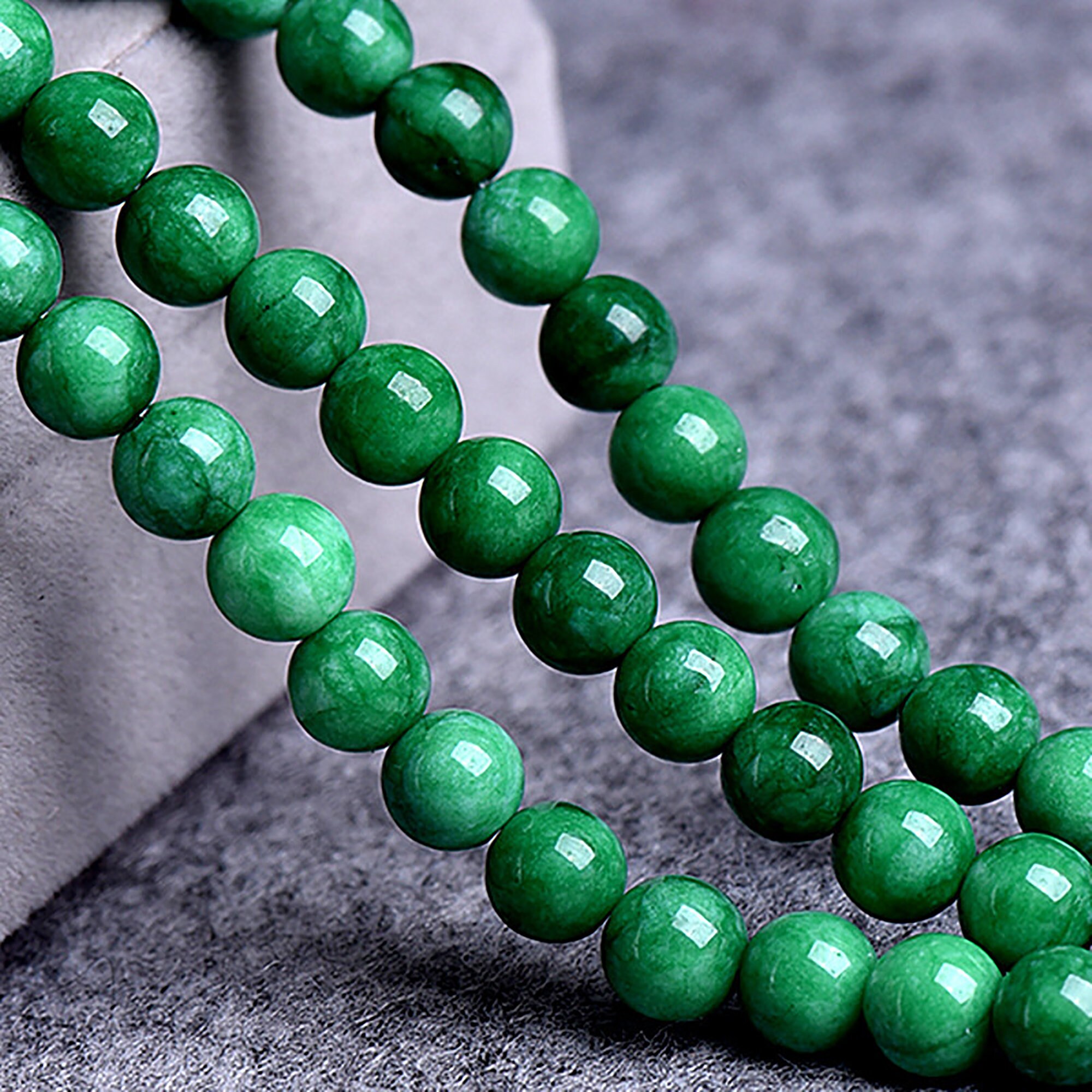Natural African Dark Green Jade Beads 4mm 6mm 8mm 10mm 12mm | Etsy