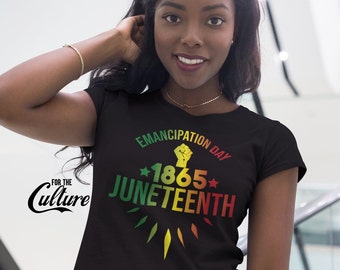 Camiseta Juneteenth: Día de la Emancipación, Cultura Negra, Unisex