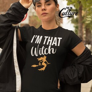 Ich bin dieses Hexe-Halloween-T-Shirt: Lustiges Frauen-T-Shirt