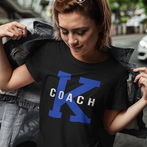 coach k shirt, Tribute T-Shirt Voor Coach K Fans Unisex T-Shirt